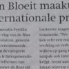 In de media: "Publiek kan Fryslân Bloeit aan internationale award helpen"