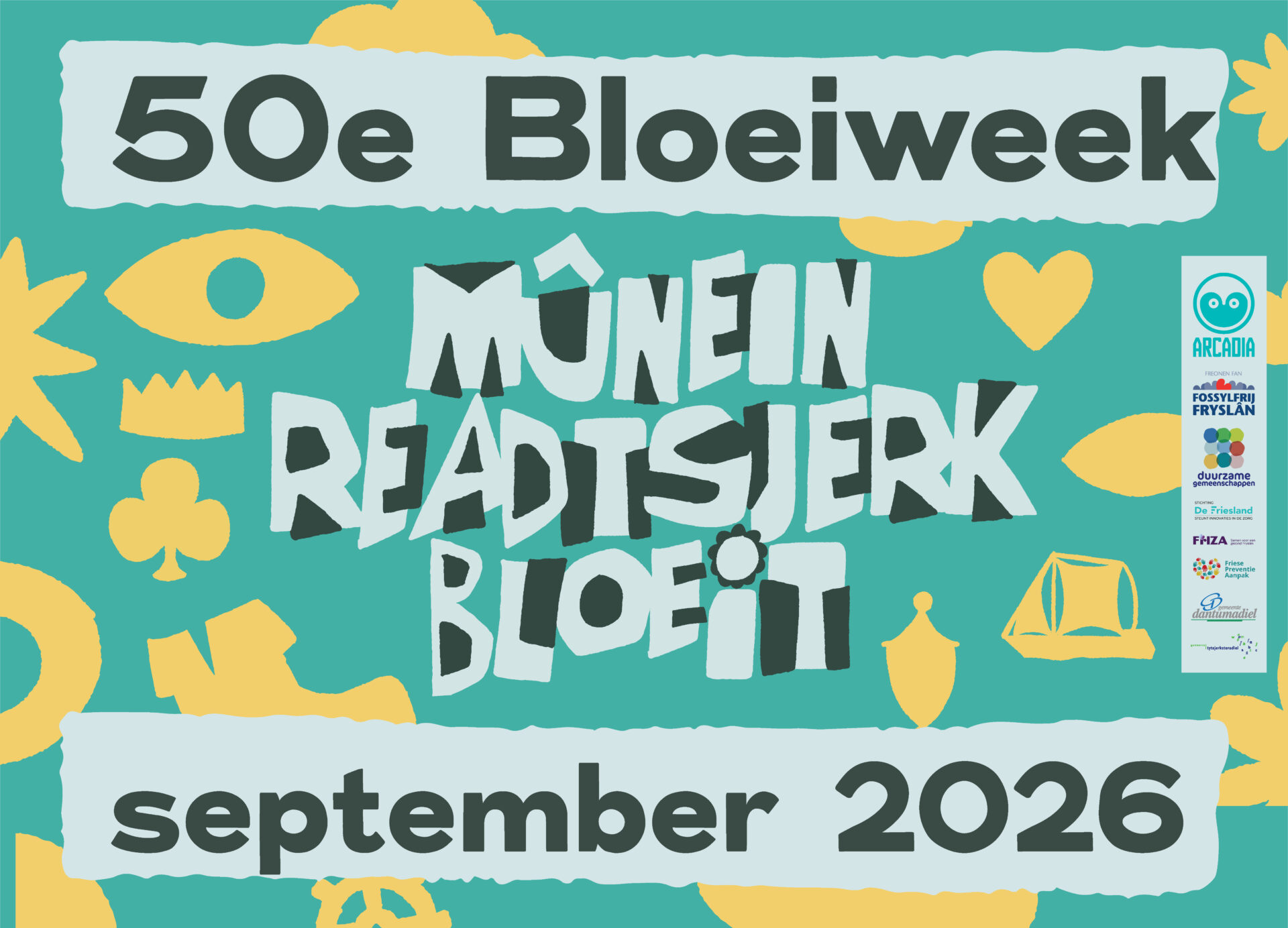 Mijlpaal: 50e Bloeiweek van Fryslân in volle gang in Mûnein en Readtsjerk