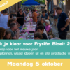 Save the date: aftrap voor Fryslân Bloeit 2027
