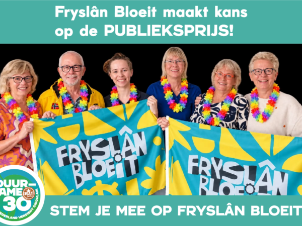 Help je Fryslân Bloeit winnen? Stem mee voor de publieksprijs!
