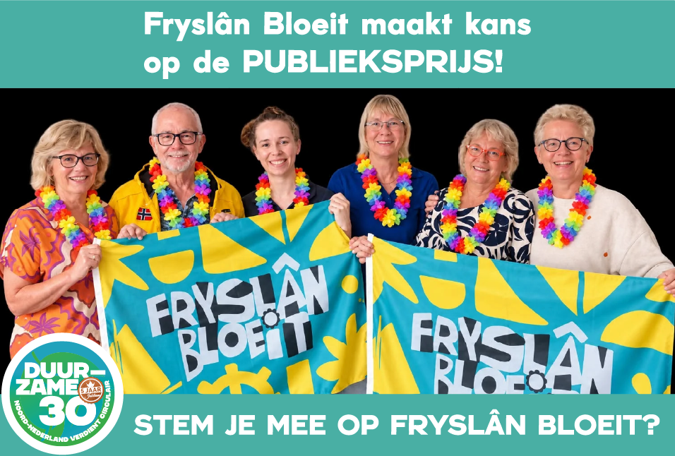 Help je Fryslân Bloeit winnen? Stem mee voor de publieksprijs!