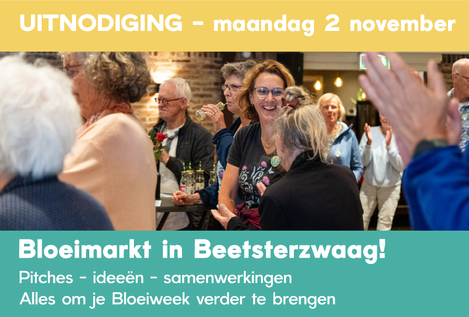 Uitnodiging: Bloeimarkt in Beetsterzwaag op 2 november!