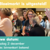 Bloeimarkt uitgesteld naar woensdag 2 december