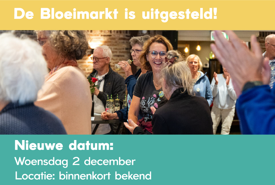 Bloeimarkt uitgesteld naar woensdag 2 december